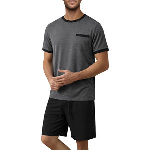 Men's Summer Breathable Streetwear Oversized T-Shirt & Short <b>Set</b> Rib Loose Fit Gym Fitness Sports Tracksuits Ribbed <b>Twins</b> <b>Sets</b> - Product Image 4
