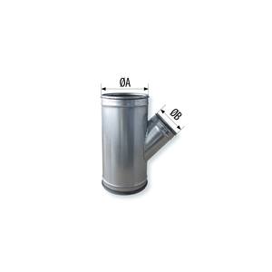 3JW 936215 VIM TEV 45° Galva <b>HVAC</b> <b>Systems</b> <b>Parts</b> with 400/200 Té Oblique Joint - Product Image 2