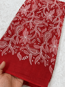 Malty embroidery fabric <b>sequin</b> fabric mesh fabric digital print fabric for african fashion garment production buyer export trade - Product Image 6