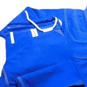 Kimono Cómodo para Jiu Jitsu Brasileño / BJJ Gi - Poliéster/Algodón Tejido Perla con Logotipo Frontal Preencogido y Transpirable - Product Image 6