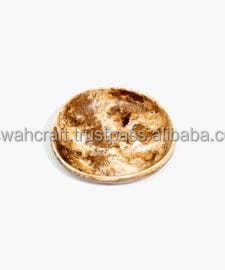 Cuenco redondo de resina epoxi de diseño, forma redonda pulida personalizada de alta calidad para platos de comida en fiestas - Product Image 5