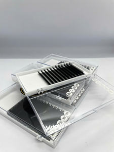 Extensions de cils synthétiques en gros, plateaux de cils en cachemire végétalien, extensions de cils individuels volume 8-25mm, fournitures marque privée - Product Image 5