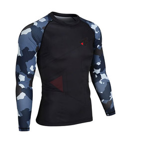 Rashguard de haute qualité pour hommes, vêtements de sport et de fitness en polyester, protection solaire, maillot de bain. - Product Image 3