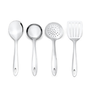 Ensemble de couverts en acier inoxydable pour la maison, la cuisine, le restaurant, l'hôtel et le camping : cuillère, fourchette, couteau à dîner - Product Image 1