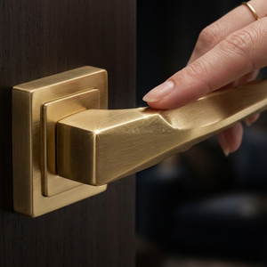 Premium Modern Curved Door <b>Handle</b> Lever | Stainless Steel PVD Gold Rose Gold Graphite Black Finish Decorative Door Hardwar - Product Image 6