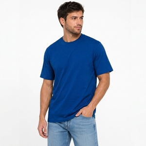 T-shirt ample en coton épais à col rond, coupe décontractée, mode décontractée, à porter au quotidien - Product Image 2