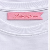 Étiquettes de marque tissées personnalisées avec logo, étiquettes à coudre pour vêtements, articles vestimentaires et sacs