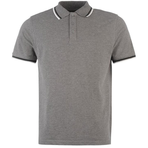 Men's Orange Short Sleeve Pique Polo Shirt Casual Solid Color Knitted Regular Fit - Product Image 1