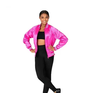 Chaqueta Varsity para Mujer, Estilo Letterman, con Mangas de Cuero y Lana, para Damas, Logotipo Personalizado, Diseño OEM, Venta al Por Mayor - Product Image 1