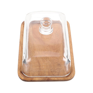 Multifunctional Wooden <b>Cake</b> <b>Stand</b> with <b>Dome</b> Mango Wood <b>Cake</b> Display <b>Stand</b> for Birthday Parties & Kitchen Decor at Factory Price - Product Image 3