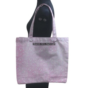 Bolsos de mano cuadrados de algodón grande con estampado de bloques para mujer, bolsos de compras florales Vintage, regalo para damas, bolsos de mano - Product Image 1