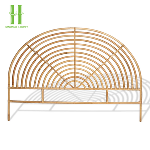Muebles de Dormitorio Ecológicos de Ratán, Cabecera de Cama de Ratán Natural, Tamaño Personalizable, Cabecera en Forma de Flor, Ratán 2026 - Product Image 1