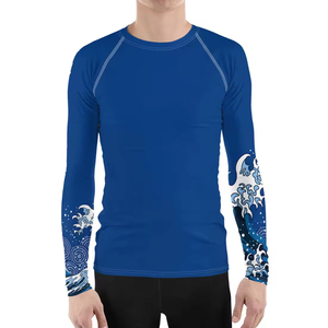Professional <b>MMA</b> <b>Rash</b> <b>Guard</b> for Men-Breathable Quick Dry Eco-Friendly Polyester/Nylon Sportswear for All Sports <b>Rash</b> <b>Guard</b> - Product Image 1