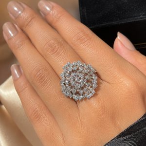 Exquisite Brilliant Cut <b>Diamond</b> <b>Ring</b> | 14K Rose Gold Statement <b>Ring</b> for Women | Luxury Engagement Anniversary Fine Jewelry Gift - Product Image 2