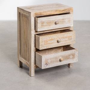 Mesita de noche Vandana Nova Lyra de madera de mango - Product Image 3