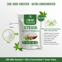 OEM Private Label Natural Zero-Calorie Sweetenter Purity Stevia Leaf Extract Sweeter Than Sugar for Food Aditives
