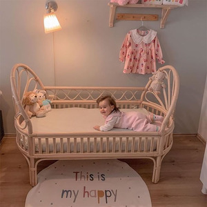 Cuna de Ratán Natural para Bebé, Precio Directo de Fábrica, Ecológica, con Cojín Suave, Se Acepta OEM, desde Vietnam - Product Image 4