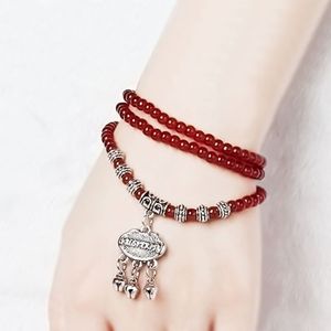 Braccialetti con ciondoli alla moda in stile retrò, decorati a mano, per donna e uomo - Product Image 5