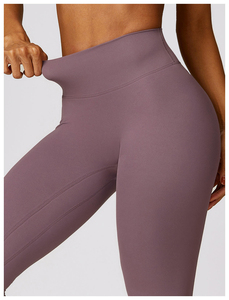 Women's High Waist Elastic Solid Yoga Sets Short Sleeve Backless Crop Top Strappy Yoga Bra Custom Logo Sexy Plus Size Design - Product Image 5