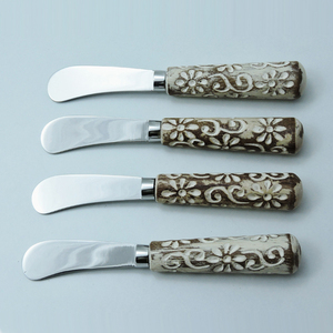 Couteaux de cuisine en acier inoxydable avec manche en résine, design très demandé, couteau à fromage et couteau à beurre en acier inoxydable à prix très avantageux - Product Image 1