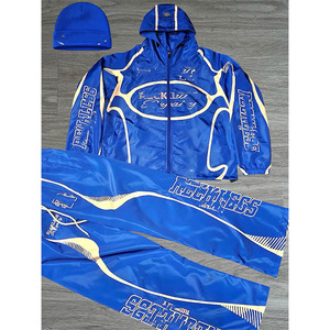 Survêtement décontracté personnalisé en polyester/coton léger avec fermeture éclair pour homme – Coupe régulière, respirant, coupe-vent, idéal pour l'été (vente en gros) - Product Image 1