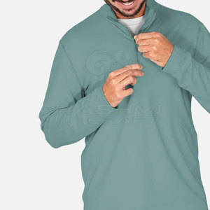 เสื้อพูลโอเวอร์แบบซิป ¼ สำหรับผู้ชาย เนื้อผ้านุ่ม อุ่น สวมใส่สบาย เหมาะสำหรับการออกกำลังกาย วิ่ง และกิจกรรมกลางแจ้ง - Product Image 4