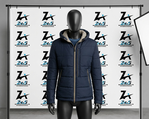 Chaqueta Acolchada de Lona Estilo Urbano, Elegante, Resistente al Viento e Impermeable, Corte Holgado, Informal y Moderna - Product Image 3