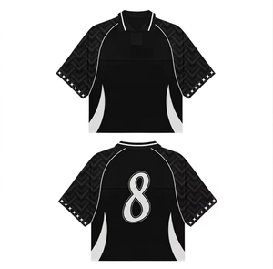 เสื้อฟุตบอลอเมริกันสไตล์เรโทร คอปกโปโล ผ้าตาข่ายน้ำหนักเบา ระบายอากาศได้ดี เหมาะสำหรับใส่ลำลองทุกวัน - Product Image 3