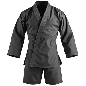 Kimono de karaté lourd en 100 % coton, tenue d'entraînement durable avec ceinture, logo personnalisé, vêtements d'arts martiaux, vente en gros directe usine - Product Image 3