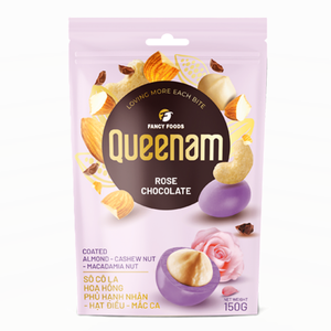 Venta al por mayor de Dragees de Chocolate con Rosas, Almendras, Anacardos y Nueces de Macadamia Recubiertos de Chocolate, 150G, Dulces, Snacks, HALAL, Precio Especial - Product Image 1