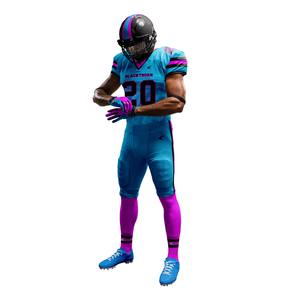 Paquete de Uniforme de Fútbol Americano Sublimado para Jóvenes y Adultos con Camiseta de Compresión, Casco, Guantes y Bolsas de Fútbol Americano - Product Image 5