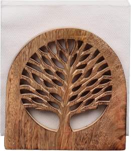 ที่ใส่กระดาษเช็ดปากไม้สำหรับโต๊ะ ที่วางกระดาษเช็ดปากทันสมัยและทนทานสำหรับกระดาษเช็ดปาก ที่จัดระเบียบบนโต๊ะอาหารไม้สุดหรู - Product Image 5