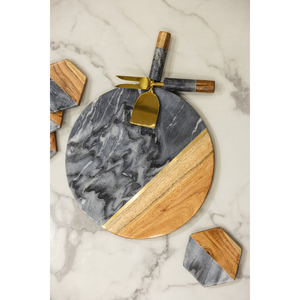 Tabla de cortar de madera maciza pulida y lisa para una preparación de alimentos segura, fácil y cómoda. - Product Image 5