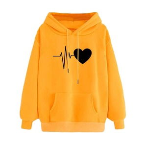 Sweat à capuche en coton doublé polaire pour femme, coupe oversize, style streetwear, couleur unie avec blocs de couleur respirants, grandes tailles, hiver - Product Image 1