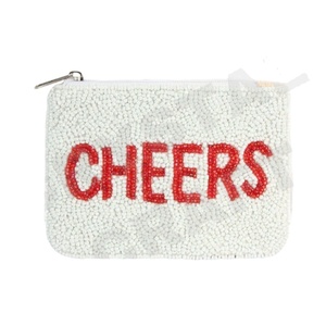 Accesorio de cartera con bolsa de monedas con cuentas de semillas Cheers hermoso y de moda con características elegantes - Product Image 1