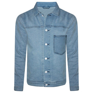 Wholesale Jean <b>Jacket</b> Button <b>Custom</b> <b>Denim</b> <b>Jacket</b> Men Wholesale Blank Men Oversized Plain Washed Cotton Jean Winter <b>Jacket</b> - Product Image 5