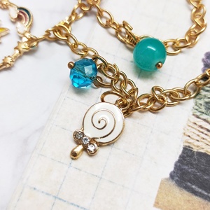 Pulsera de Aleación de Zinc con Unicornio, Cuentas de Arcoíris, Decoración de Hadas, Ajustable, Joyería de Fantasía para Uso Diario - Product Image 4