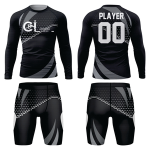 เสื้อแขนยาวรัดรูปทีมแบบกำหนดเอง OEM เสื้อผ้ากีฬารัดรูปแขนยาว - Product Image 3