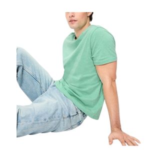 เสื้อยืดคอกลมแขนสั้นผู้ชาย แบบเรียบง่าย สวมใส่สบาย ระบายอากาศดี เหมาะสำหรับใส่ในชีวิตประจำวันช่วงฤดูร้อน รับผลิตแบบ OEM ตามสั่ง - Product Image 5