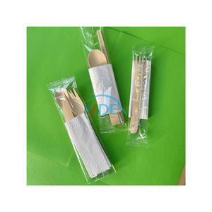 Couverts jetables en bois pour fêtes, pique-niques et restaurants - Product Image 2