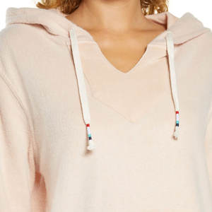 Vêtements à la mode pour femmes avec manches longues et logo personnalisable, sweat-shirt minimaliste pour femmes avec poche avant - Product Image 4