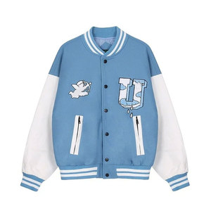 Blouson universitaire décontracté raffiné avec patchwork et caractéristiques de confort premium – Veste d'hiver pour un style de vie actif - Product Image 1