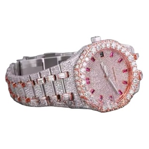 Único laboratorio creado Moissanite relojes de lujo para hombres mujeres Hip Hop clásico moda Iced Relojes - Product Image 1