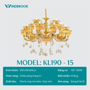 Lámpara de Techo LED de Ahorro de Energía con Control Remoto Windbrook para el Hogar, Lámpara de Techo de Larga Duración Inventronics KL190-15 - Product Image 2