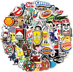 Paquete de Pegatinas de Vinilo Personalizadas con Dibujos Animados para Niños |   Vinilos Decorativos de Pared de PVC de Alta Calidad, Resistentes al Agua, con Acabado Brillante UV, para Exteriores - Product Image 1