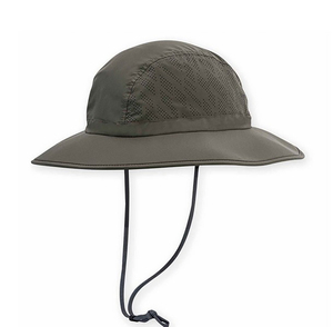 Unisex Outdoor Bucket <b>Hat</b> Solid Color Adjustable Mesh Panel Wide Brim Casual Sun Protection Adult Spring <b>Summer</b> Wear - Product Image 3