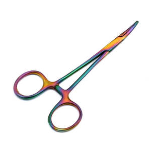 Pinzas Hemostáticas Manuales de Acero Inoxidable, 5 Curvas, 5 Rectas, Multicolor Arcoíris, con Bloqueo, Marca Surgiright, Gran Venta - Product Image 3