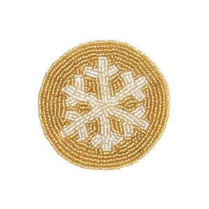 Posavasos de Té Moderno Hecho a Mano con Bordado de Cuentas, Posavasos de Lujo con Cuentas Bordadas para Bebidas - Product Image 6