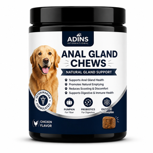 Friandises à Mâcher Tendres pour Chiens : Soutien des Glandes Anales, Beurre de Cacahuète, Citrouille, Probiotiques, Enzymes Digestives, Contrôle des Odeurs, Soutien Immunitaire, Santé des Selles - Product Image 1