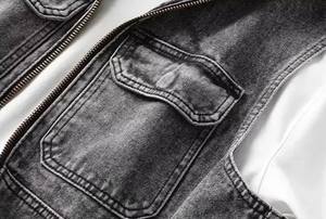 Chaleco vaquero para hombre con cuello, transpirable, con botones y cremallera, estilo vintage, para motociclista, informal, de algodón, sin mangas, tipo chaqueta vaquera - Product Image 6